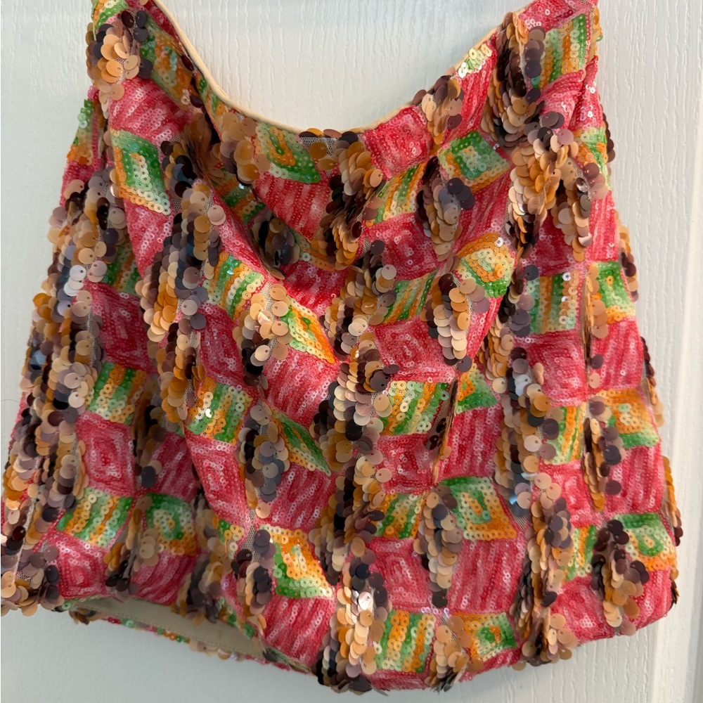 Colorful Sequin mini skirt size meduim